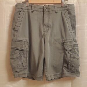 UnionBay Shorts Mens Size 34 Grey Cargo gray Broken In summer backyard bbq